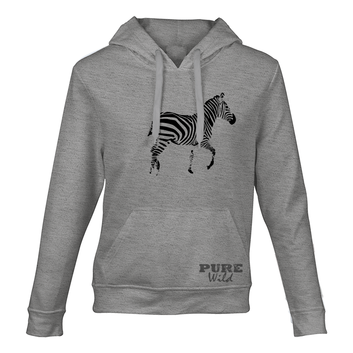 Zebra Hooded Sweatshirt for Him and Her